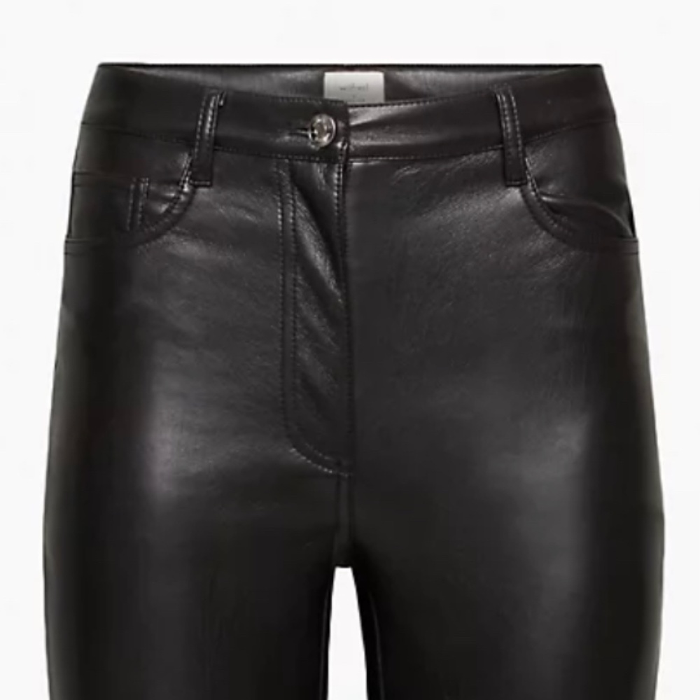 NWT Wilfred The Melina High-waisted Vegan Leather pants- Sz. 2S - Picture 4 of 5